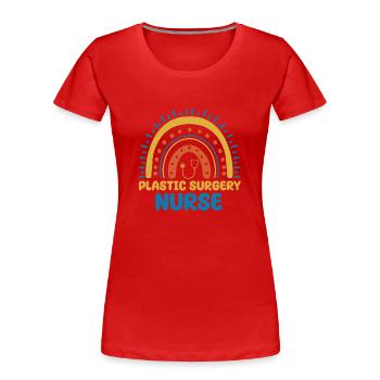 Plastische Chirurgie Krankenschwester - Frauen Premium Bio T-Shirt - Rot - Vorne - Mia (176cm)