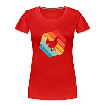 Cadeau de producteur de pommes de terre rétro en purée de pommes de terre - T-shirt bio Premium Femme - rouge - Devant - Mia (176cm)