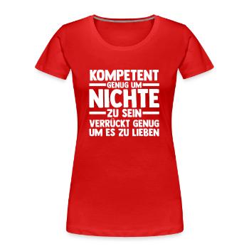 Nichte - Frauen Premium Bio T-Shirt - Rot - Vorne - Mia (176cm)