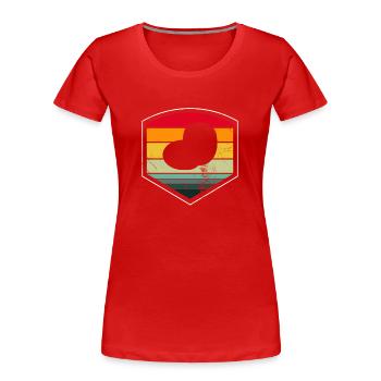 Cadeau de producteur de pommes de terre rétro en purée de pommes de terre - T-shirt bio Premium Femme - rouge - Devant - Mia (176cm)
