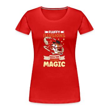 Dog Welsh Corgi Pet Dog Lover Puppy Welsh Dog - Frauen Premium Bio T-Shirt - Rot - Vorne - Mia (176cm)