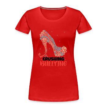 Anti Bullying Awareness Month - Women's Premium Organic T-Shirt - red - Front - Mia (176cm)