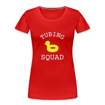 Summer Float Trip River Tube Tubing - Frauen Premium Bio T-Shirt - Rot - Vorne - Mia (176cm)