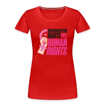 Les droits reproductifs féministes sont - T-shirt bio Premium Femme - rouge - Devant - Mia (176cm)