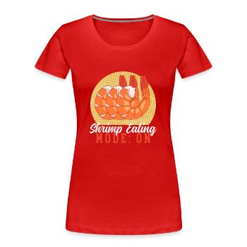 Krabben Garnelen Krabbenliebhaber Krabbe Geschenk - Frauen Premium Bio T-Shirt - Rot - Vorne - Mia (176cm)
