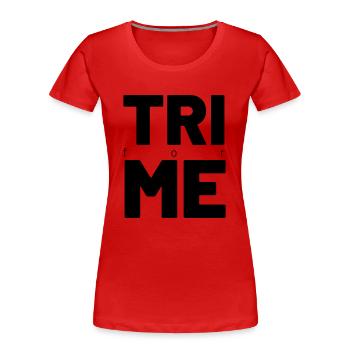 TRI for ME - Women's Premium Organic T-Shirt - red - Front - Mia (176cm)