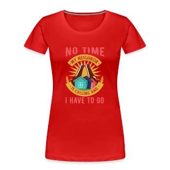 Woman - Women's Premium Organic T-Shirt - red - Front - Mia (176cm)