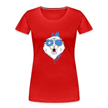 Somalie - T-shirt bio Premium Femme - rouge - Devant - Mia (176cm)