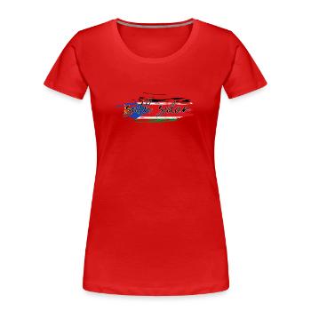 Soudan du Sud - T-shirt bio Premium Femme - rouge - Devant - Mia (176cm)