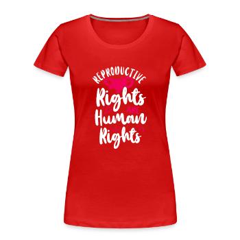 Les droits reproductifs féministes sont - T-shirt bio Premium Femme - rouge - Devant - Mia (176cm)