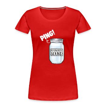Canning, canning, canning, preserving food - Women's Premium Organic T-Shirt - red - Front - Mia (176cm)