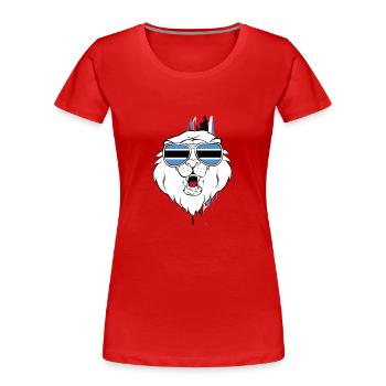 Botswana - T-shirt bio Premium Femme - rouge - Devant - Mia (176cm)