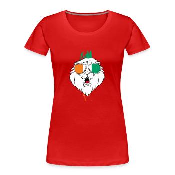 Ivory Coast - Women's Premium Organic T-Shirt - red - Front - Mia (176cm)