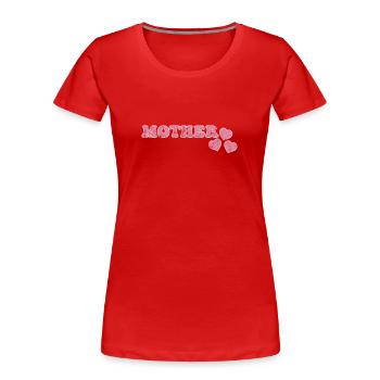 Mutter - Frauen Premium Bio T-Shirt - Rot - Vorne - Mia (176cm)