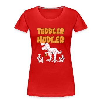 Krypto Kryptowährung - Frauen Premium Bio T-Shirt - Rot - Vorne - Mia (176cm)