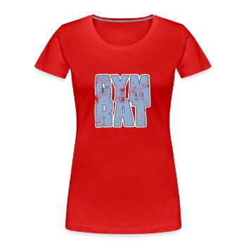 gym rat - Frauen Premium Bio T-Shirt - Rot - Vorne - Mia (176cm)
