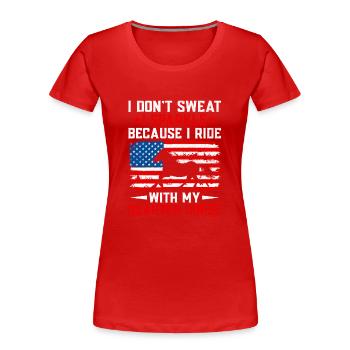 American Quarter Horse Reitpferd Liebhaber Hors - Frauen Premium Bio T-Shirt - Rot - Vorne - Mia (176cm)