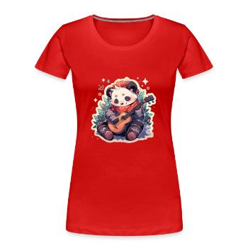 Panda Panda Bear Panda Baby Pandas Panda Animal - Women's Premium Organic T-Shirt - red - Front - Mia (176cm)