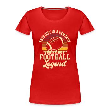 Fantasy Football - T-shirt bio Premium Femme - rouge - Devant - Mia (176cm)