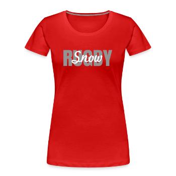 Snow Rugby - Women's Premium Organic T-Shirt - red - Front - Mia (176cm)