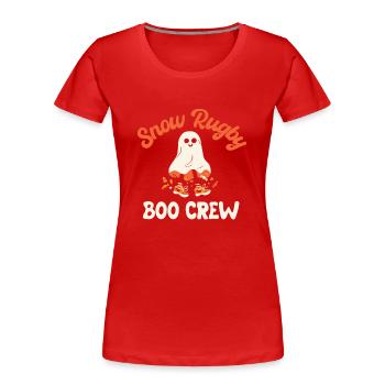 Snow Rugby Halloween Costume - Women's Premium Organic T-Shirt - red - Front - Mia (176cm)