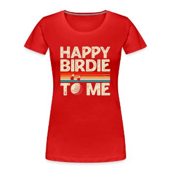 Golf Golfer - Women's Premium Organic T-Shirt - red - Front - Mia (176cm)