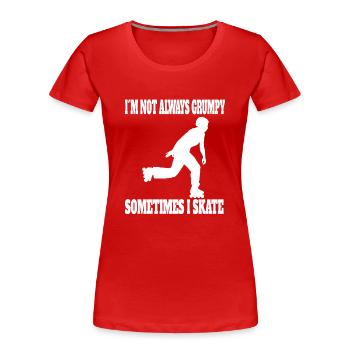 Roller Skate Gift Skate Inline Skater Inline Skater - T-shirt bio Premium Femme - rouge - Devant - Mia (176cm)
