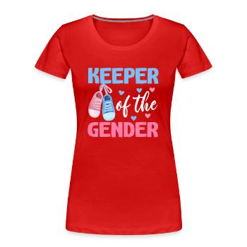 Hüter des Geschlechts - Frauen Premium Bio T-Shirt - Rot - Vorne - Mia (176cm)
