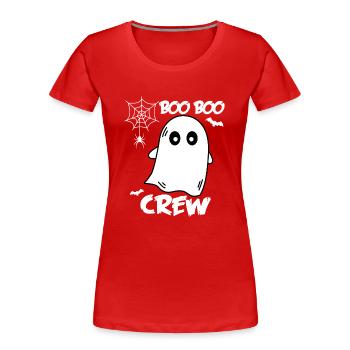 Boo Boo Crew Nurse Shirts Halloween Nurse Shirts - T-shirt bio Premium Femme - rouge - Devant - Mia (176cm)