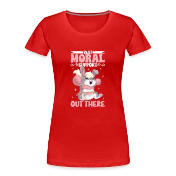 Cheerleader Cheerleader-outfit - Frauen Premium Bio T-Shirt - Rot - Vorne - Mia (176cm)
