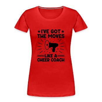 Cheerleading Coach Cheer Coach Cheerleader Cheer T - Frauen Premium Bio T-Shirt - Rot - Vorne - Mia (176cm)