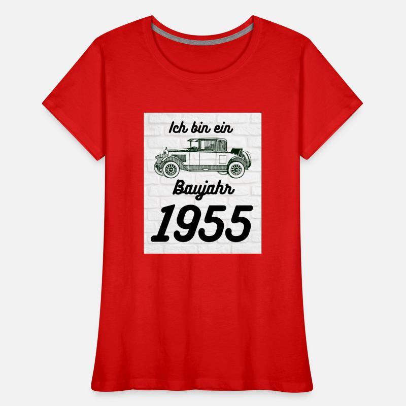 Oldtimer 1955 Frauen Premium Bio T-Shirt