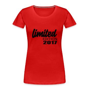 Limited Edition 2017 - Frauen Premium Bio T-Shirt - Rot - Vorne - Mia (176cm)