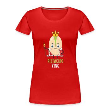 Pistachio Pistachio Food Christmas - Women's Premium Organic T-Shirt - red - Front - Mia (176cm)