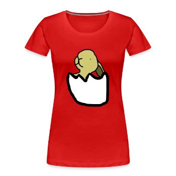 Hase Kaninchen - Frauen Premium Bio T-Shirt - Rot - Vorne - Mia (176cm)