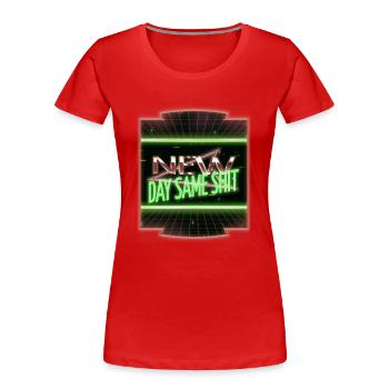 cats sayings winter awesome birthday present - Women's Premium Organic T-Shirt - red - Front - Mia (176cm)