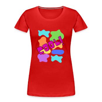 Style cool et attitude 10/10 - T-shirt bio Premium Femme - rouge - Devant - Mia (176cm)