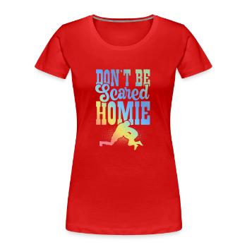 Mma Mixed matrial arts - Women's Premium Organic T-Shirt - red - Front - Mia (176cm)