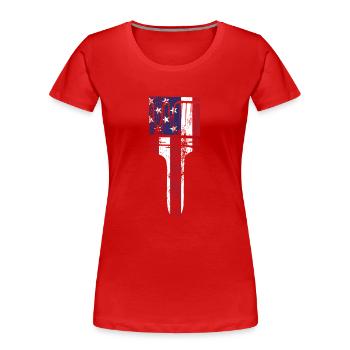 House Painter Decorator Paint - Frauen Premium Bio T-Shirt - Rot - Vorne - Mia (176cm)