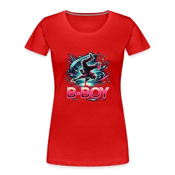 Breakdance Breakdancer Breakdance Kinder - Frauen Premium Bio T-Shirt - Rot - Vorne - Mia (176cm)