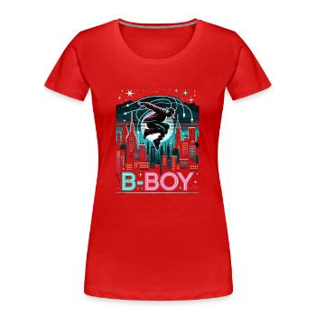 Breakdance Breakdancer Breakdance Kinder - Frauen Premium Bio T-Shirt - Rot - Vorne - Mia (176cm)