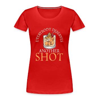 Tout le monde mérite un autre coup Barman Cocktail Ba - T-shirt bio Premium Femme - rouge - Devant - Mia (176cm)