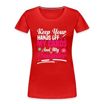 Cardmaker Scrapbooking-kartenherstellungssets Für - Frauen Premium Bio T-Shirt - Rot - Vorne - Mia (176cm)