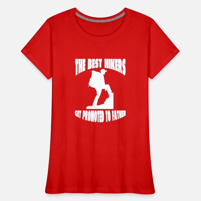 Wanderung Wandern Bergwandern Bergwanderer Frauen Premium Bio T-Shirt