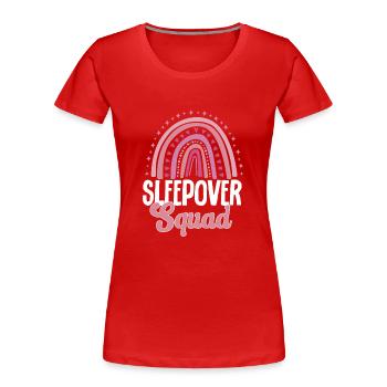 Soirée pyjama pyjama soirée pyjama - T-shirt bio Premium Femme - rouge - Devant - Mia (176cm)