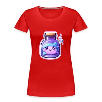 Potion Kawaii mignonne - T-shirt bio Premium Femme - rouge - Devant - Mia (176cm)