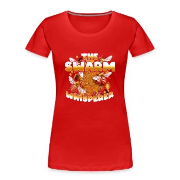 Swarm Catcher Bee Beekeeping Beekeeper - Women's Premium Organic T-Shirt - red - Front - Mia (176cm)