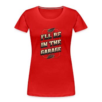Mécanicien automobile Hobby Garage Modélisme - T-shirt bio Premium Femme - rouge - Devant - Mia (176cm)