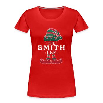 Smith Elf Familie Passende Gruppe Weihnachten Mama Papa - Frauen Premium Bio T-Shirt - Rot - Vorne - Mia (176cm)