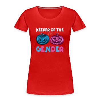 Hüter des Geschlechts - Frauen Premium Bio T-Shirt - Rot - Vorne - Mia (176cm)